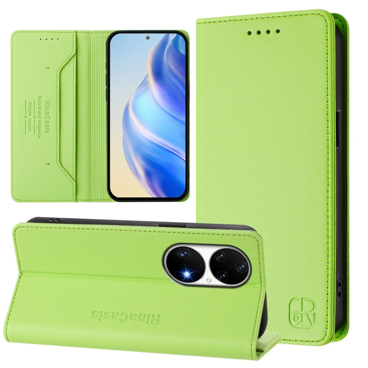RC01 Dual-Folded Magnetic Suction RFID Leather Phone Case, For Huawei nova 12s Global, For Huawei Pura 70, For Huawei Mate 60 Pro / Mate 60 Pro+, For Huawei Mate 60, For Huawei P60 Art, For Huawei P60 / P60 Pro, For Huawei Enjoy 50 Pro / nova Y90      ...