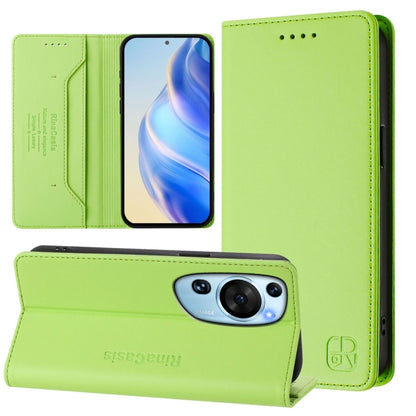 RC01 Dual-Folded Magnetic Suction RFID Leather Phone Case, For Huawei nova 12s Global, For Huawei Pura 70, For Huawei Mate 60 Pro / Mate 60 Pro+, For Huawei Mate 60, For Huawei P60 Art, For Huawei P60 / P60 Pro, For Huawei Enjoy 50 Pro / nova Y90      ...