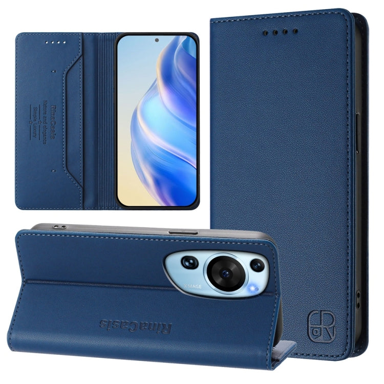 RC01 Dual-Folded Magnetic Suction RFID Leather Phone Case, For Huawei nova 12s Global, For Huawei Pura 70, For Huawei Mate 60 Pro / Mate 60 Pro+, For Huawei Mate 60, For Huawei P60 Art, For Huawei P60 / P60 Pro, For Huawei Enjoy 50 Pro / nova Y90      ...