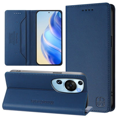 RC01 Dual-Folded Magnetic Suction RFID Leather Phone Case, For Huawei nova 12s Global, For Huawei Pura 70, For Huawei Mate 60 Pro / Mate 60 Pro+, For Huawei Mate 60, For Huawei P60 Art, For Huawei P60 / P60 Pro, For Huawei Enjoy 50 Pro / nova Y90      ...