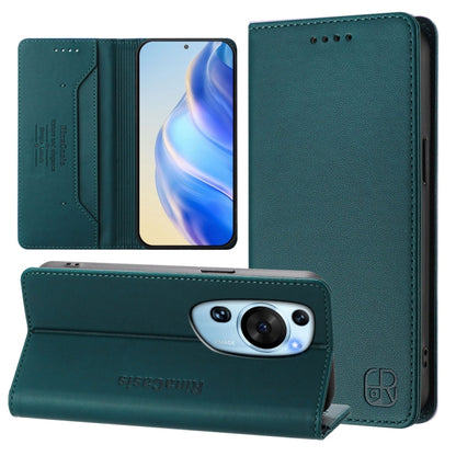 RC01 Dual-Folded Magnetic Suction RFID Leather Phone Case, For Huawei nova 12s Global, For Huawei Pura 70, For Huawei Mate 60 Pro / Mate 60 Pro+, For Huawei Mate 60, For Huawei P60 Art, For Huawei P60 / P60 Pro, For Huawei Enjoy 50 Pro / nova Y90      ...