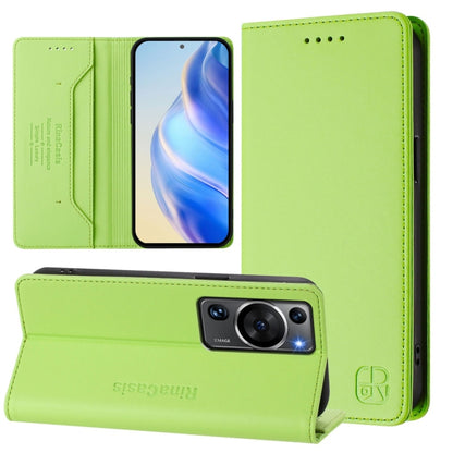 RC01 Dual-Folded Magnetic Suction RFID Leather Phone Case, For Huawei nova 12s Global, For Huawei Pura 70, For Huawei Mate 60 Pro / Mate 60 Pro+, For Huawei Mate 60, For Huawei P60 Art, For Huawei P60 / P60 Pro, For Huawei Enjoy 50 Pro / nova Y90      ...