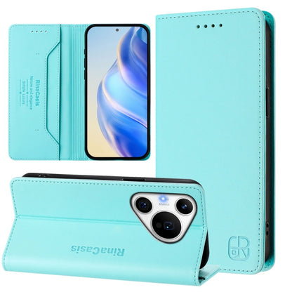RC01 Dual-Folded Magnetic Suction RFID Leather Phone Case, For Huawei nova 16z / 15 / 14, For Huawei nova 16, For Huawei Pura 90 Pro Max 5G, For Huawei Pura 90 Pro 5G, For Huawei Mate 70 Air 5G, For Huawei Mate 70 Pro, For Huawei Mate 70               ...
