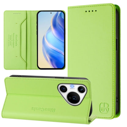 RC01 Dual-Folded Magnetic Suction RFID Leather Phone Case, For Huawei nova 16z / 15 / 14, For Huawei nova 16, For Huawei Pura 90 Pro Max 5G, For Huawei Pura 90 Pro 5G, For Huawei Mate 70 Air 5G, For Huawei Mate 70 Pro, For Huawei Mate 70               ...