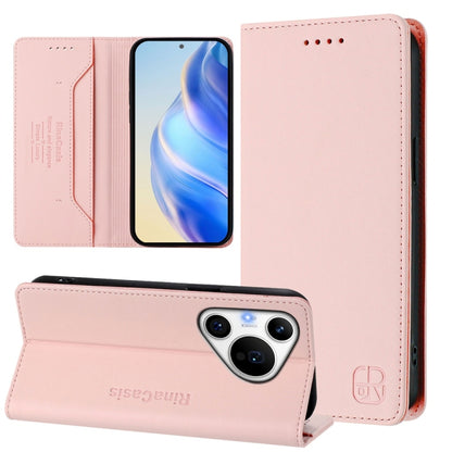 RC01 Dual-Folded Magnetic Suction RFID Leather Phone Case, For Huawei nova 16z / 15 / 14, For Huawei nova 16, For Huawei Pura 90 Pro Max 5G, For Huawei Pura 90 Pro 5G, For Huawei Mate 70 Air 5G, For Huawei Mate 70 Pro, For Huawei Mate 70               ...