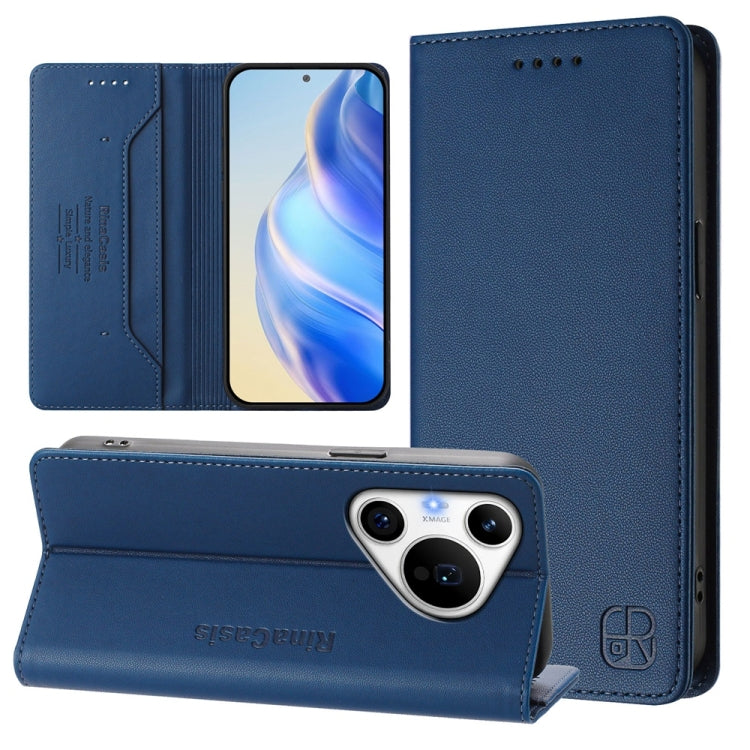 RC01 Dual-Folded Magnetic Suction RFID Leather Phone Case, For Huawei nova 16z / 15 / 14, For Huawei nova 16, For Huawei Pura 90 Pro Max 5G, For Huawei Pura 90 Pro 5G, For Huawei Mate 70 Air 5G, For Huawei Mate 70 Pro, For Huawei Mate 70               ...