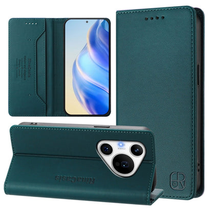 RC01 Dual-Folded Magnetic Suction RFID Leather Phone Case, For Huawei nova 16z / 15 / 14, For Huawei nova 16, For Huawei Pura 90 Pro Max 5G, For Huawei Pura 90 Pro 5G, For Huawei Mate 70 Air 5G, For Huawei Mate 70 Pro, For Huawei Mate 70               ...