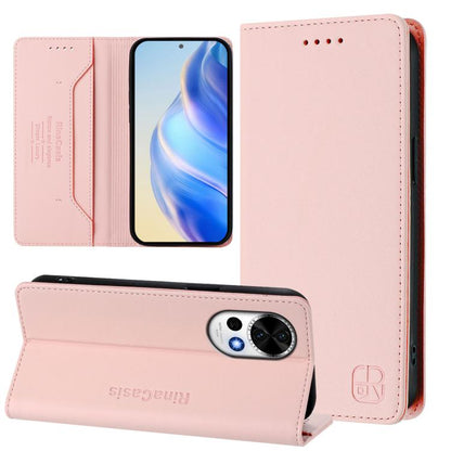 RC01 Dual-Folded Magnetic Suction RFID Leather Phone Case, For Huawei nova 16z / 15 / 14, For Huawei nova 16, For Huawei Pura 90 Pro Max 5G, For Huawei Pura 90 Pro 5G, For Huawei Mate 70 Air 5G, For Huawei Mate 70 Pro, For Huawei Mate 70               ...