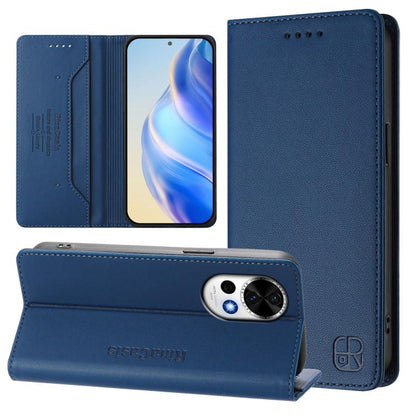 RC01 Dual-Folded Magnetic Suction RFID Leather Phone Case, For Huawei nova 16z / 15 / 14, For Huawei nova 16, For Huawei Pura 90 Pro Max 5G, For Huawei Pura 90 Pro 5G, For Huawei Mate 70 Air 5G, For Huawei Mate 70 Pro, For Huawei Mate 70               ...