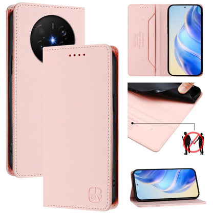 RC01 Dual-Folded Magnetic Suction RFID Leather Phone Case, For Huawei nova 16z / 15 / 14, For Huawei nova 16, For Huawei Pura 90 Pro Max 5G, For Huawei Pura 90 Pro 5G, For Huawei Mate 70 Air 5G, For Huawei Mate 70 Pro, For Huawei Mate 70               ...