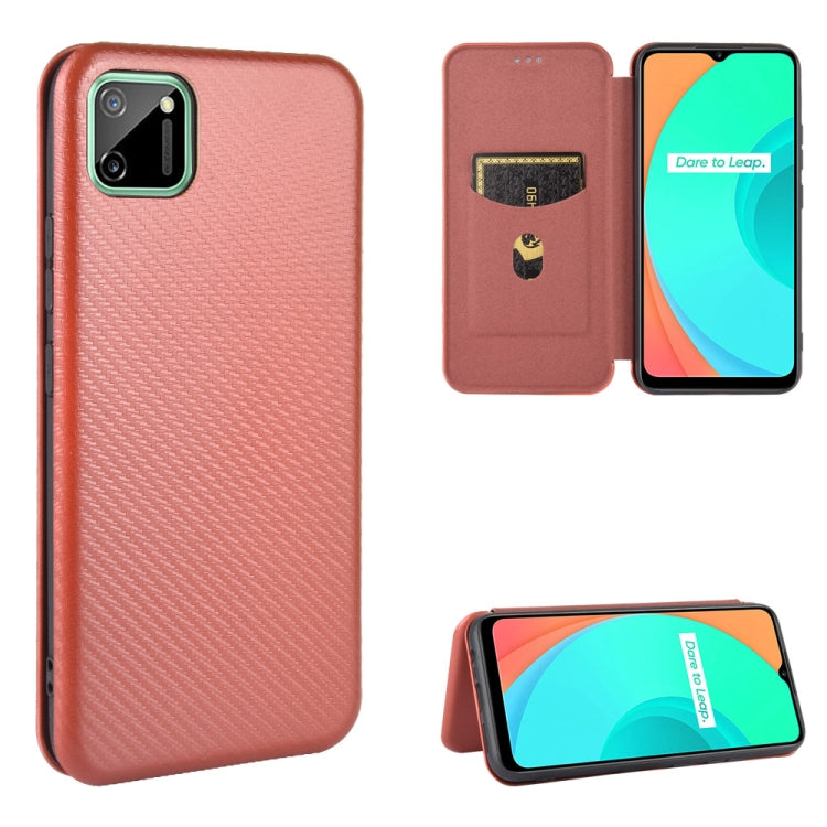 Carbon fiber texture magnetic flip phone case with card slot, pink.