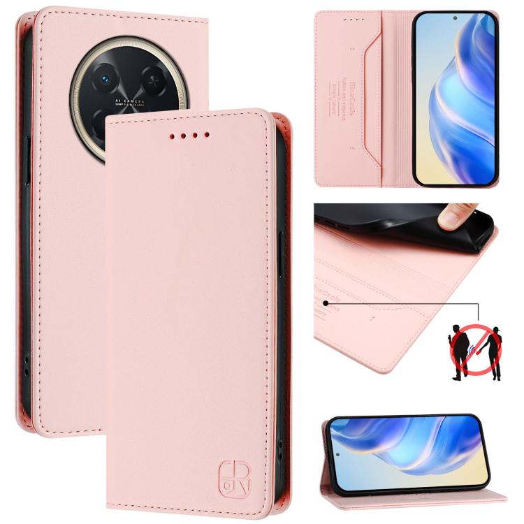 RC01 Dual-Folded Magnetic Suction RFID Leather Phone Case, For Huawei nova 16z / 15 / 14, For Huawei nova 16, For Huawei Pura 90 Pro Max 5G, For Huawei Pura 90 Pro 5G, For Huawei Mate 70 Air 5G, For Huawei Mate 70 Pro, For Huawei Mate 70               ...