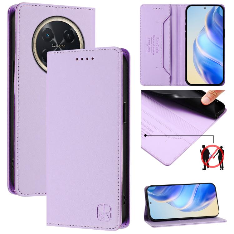 RC01 Dual-Folded Magnetic Suction RFID Leather Phone Case, For Huawei nova 16z / 15 / 14, For Huawei nova 16, For Huawei Pura 90 Pro Max 5G, For Huawei Pura 90 Pro 5G, For Huawei Mate 70 Air 5G, For Huawei Mate 70 Pro, For Huawei Mate 70               ...