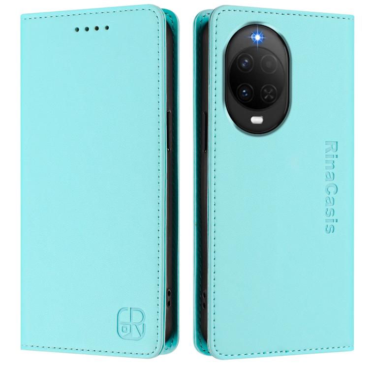 RC01 Dual-Folded Magnetic Suction RFID Leather Phone Case, For Huawei nova 16z / 15 / 14, For Huawei nova 16, For Huawei Pura 90 Pro Max 5G, For Huawei Pura 90 Pro 5G, For Huawei Mate 70 Air 5G, For Huawei Mate 70 Pro, For Huawei Mate 70               ...