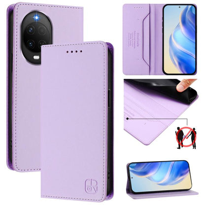 RC01 Dual-Folded Magnetic Suction RFID Leather Phone Case, For Huawei nova 16z / 15 / 14, For Huawei nova 16, For Huawei Pura 90 Pro Max 5G, For Huawei Pura 90 Pro 5G, For Huawei Mate 70 Air 5G, For Huawei Mate 70 Pro, For Huawei Mate 70               ...