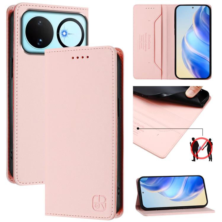 RC01 Dual-Folded Magnetic Suction RFID Leather Phone Case, For Huawei nova 16z / 15 / 14, For Huawei nova 16, For Huawei Pura 90 Pro Max 5G, For Huawei Pura 90 Pro 5G, For Huawei Mate 70 Air 5G, For Huawei Mate 70 Pro, For Huawei Mate 70               ...