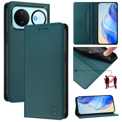 RC01 Dual-Folded Magnetic Suction RFID Leather Phone Case, For Huawei nova 16z / 15 / 14, For Huawei nova 16, For Huawei Pura 90 Pro Max 5G, For Huawei Pura 90 Pro 5G, For Huawei Mate 70 Air 5G, For Huawei Mate 70 Pro, For Huawei Mate 70               ...