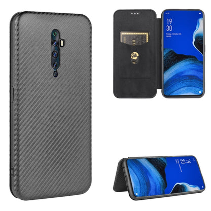 Carbon fiber texture magnetic flip phone case with card slot, dark gray/black.