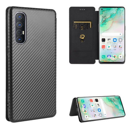 Black carbon-fiber textured magnetic flip phone case with card slot; phone shown back and stand