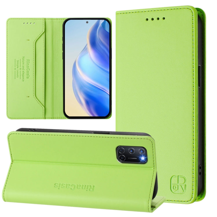 RC01 Dual-Folded Magnetic Suction RFID Leather Phone Case, For OPPO Reno5 5G / 4G / Find X3 Lite, For OPPO F19 Pro, For OPPO A72 / A52 / A92 4G, For OPPO A92s 5G, For OPPO A79 5G Global