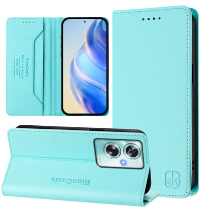 RC01 Dual-Folded Magnetic Suction RFID Leather Phone Case, For OPPO Reno5 5G / 4G / Find X3 Lite, For OPPO F19 Pro, For OPPO A72 / A52 / A92 4G, For OPPO A92s 5G, For OPPO A79 5G Global