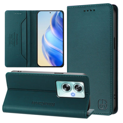 RC01 Dual-Folded Magnetic Suction RFID Leather Phone Case, For OPPO Reno5 5G / 4G / Find X3 Lite, For OPPO F19 Pro, For OPPO A72 / A52 / A92 4G, For OPPO A92s 5G, For OPPO A79 5G Global