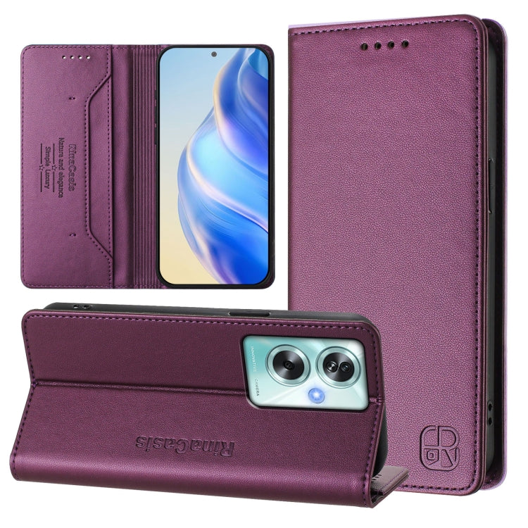 RC01 Dual-Folded Magnetic Suction RFID Leather Phone Case, For OPPO Reno5 5G / 4G / Find X3 Lite, For OPPO F19 Pro, For OPPO A72 / A52 / A92 4G, For OPPO A92s 5G, For OPPO A79 5G Global