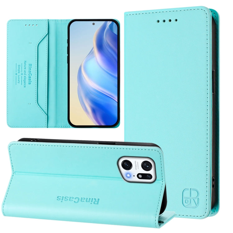 RC01 Dual-Folded Magnetic Suction RFID Leather Phone Case, For OPPO Reno8 Pro 5G Global, For OPPO Reno8 5G, For OPPO A36 4G / A76 4G / A96 4G / K10 4G, For OPPO Find X5 Pro, For OPPO Find X5, For OPPO Reno7 5G Global / Find X5 Lite                     ...
