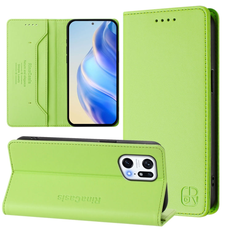RC01 Dual-Folded Magnetic Suction RFID Leather Phone Case, For OPPO Reno8 Pro 5G Global, For OPPO Reno8 5G, For OPPO A36 4G / A76 4G / A96 4G / K10 4G, For OPPO Find X5 Pro, For OPPO Find X5, For OPPO Reno7 5G Global / Find X5 Lite                     ...