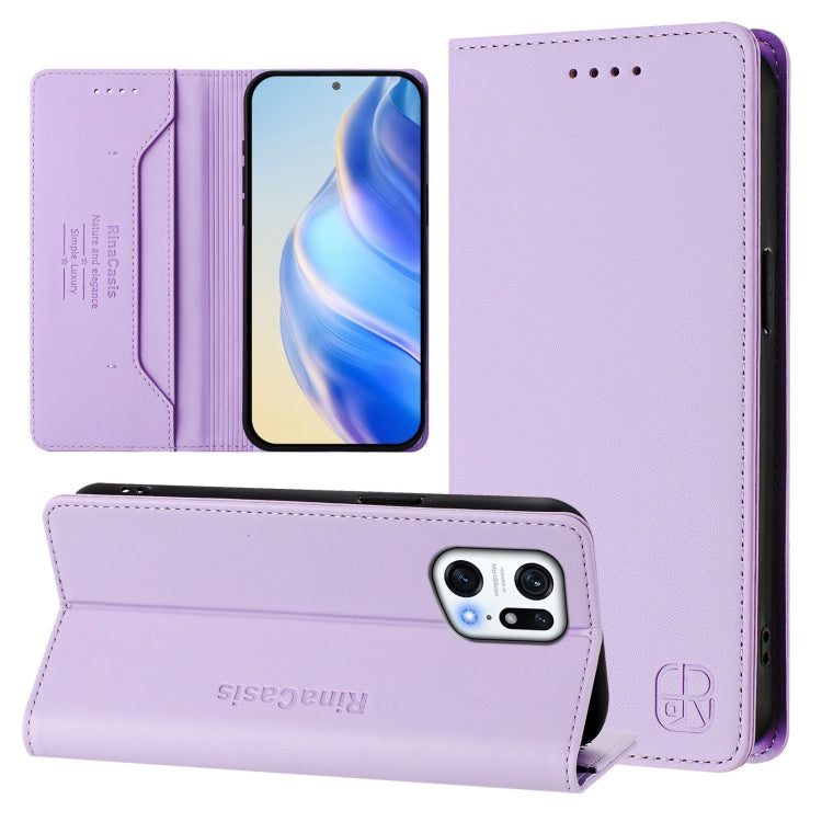RC01 Dual-Folded Magnetic Suction RFID Leather Phone Case, For OPPO Reno8 Pro 5G Global, For OPPO Reno8 5G, For OPPO A36 4G / A76 4G / A96 4G / K10 4G, For OPPO Find X5 Pro, For OPPO Find X5, For OPPO Reno7 5G Global / Find X5 Lite                     ...