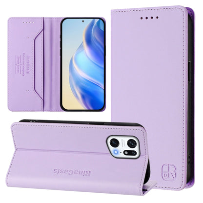 RC01 Dual-Folded Magnetic Suction RFID Leather Phone Case, For OPPO Reno8 Pro 5G Global, For OPPO Reno8 5G, For OPPO A36 4G / A76 4G / A96 4G / K10 4G, For OPPO Find X5 Pro, For OPPO Find X5, For OPPO Reno7 5G Global / Find X5 Lite                     ...
