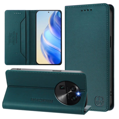 RC01 Dual-Folded Magnetic Suction RFID Leather Phone Case, For OPPO A98 5G / F23 5G India, For OPPO Find X8 Pro, For OPPO A78 5G / A1x 5G, For OPPO Reno8 T 4G, For OPPO Find X6 Pro, For OPPO Find X6, For OPPO A1 Pro 5G / Reno8 T 5G Global              ...