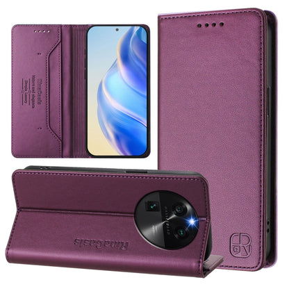 RC01 Dual-Folded Magnetic Suction RFID Leather Phone Case, For OPPO A98 5G / F23 5G India, For OPPO Find X8 Pro, For OPPO A78 5G / A1x 5G, For OPPO Reno8 T 4G, For OPPO Find X6 Pro, For OPPO Find X6, For OPPO A1 Pro 5G / Reno8 T 5G Global              ...