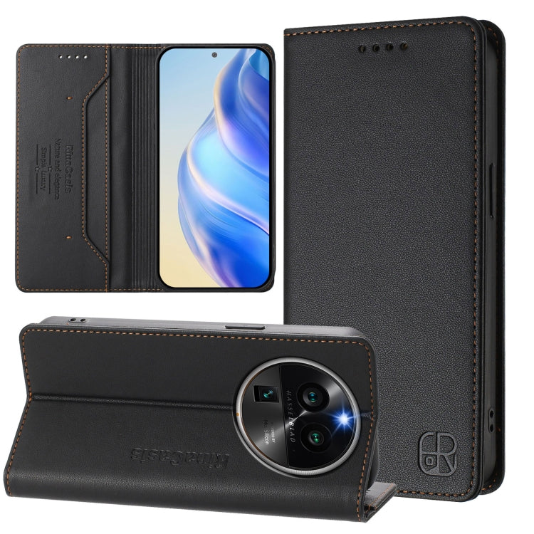RC01 Dual-Folded Magnetic Suction RFID Leather Phone Case, For OPPO A98 5G / F23 5G India, For OPPO Find X8 Pro, For OPPO A78 5G / A1x 5G, For OPPO Reno8 T 4G, For OPPO Find X6 Pro, For OPPO Find X6, For OPPO A1 Pro 5G / Reno8 T 5G Global              ...