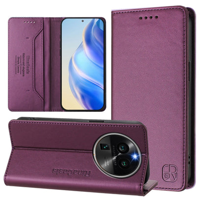 RC01 Dual-Folded Magnetic Suction RFID Leather Phone Case, For OPPO A98 5G / F23 5G India, For OPPO Find X8 Pro, For OPPO A78 5G / A1x 5G, For OPPO Reno8 T 4G, For OPPO Find X6 Pro, For OPPO Find X6, For OPPO A1 Pro 5G / Reno8 T 5G Global              ...