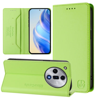 RC01 Dual-Folded Magnetic Suction RFID Leather Phone Case, For OPPO A2 Pro 5G / F27 Pro 5G, For OPPO A60 4G Global, For OPPO A3 Pro 5G Global, For OPPO Reno11 F 5G Global, For OPPO Find X7, For OPPO Reno11 5G Global, For OPPO Reno11 Pro 5G Global      ...