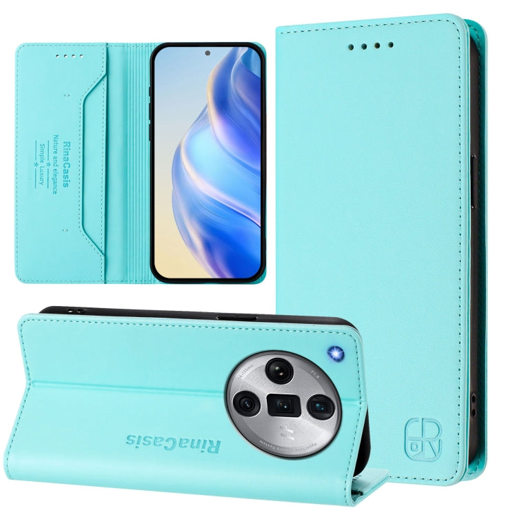 RC01 Dual-Folded Magnetic Suction RFID Leather Phone Case, For OPPO A2 Pro 5G / F27 Pro 5G, For OPPO A60 4G Global, For OPPO A3 Pro 5G Global, For OPPO Reno11 F 5G Global, For OPPO Find X7, For OPPO Reno11 5G Global, For OPPO Reno11 Pro 5G Global      ...