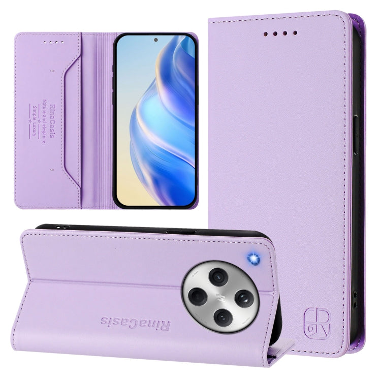 RC01 Dual-Folded Magnetic Suction RFID Leather Phone Case, For OPPO Reno14 Pro 5G Global, For OPPO Reno14 5G Global, For OPPO A5 Pro 5G Global, For OPPO A5 Pro China, For OPPO Find X8, For OPPO A3x 5G / 4G / A3 5G / 4G, For OPPO A80 5G EU / K12x 5G    ...