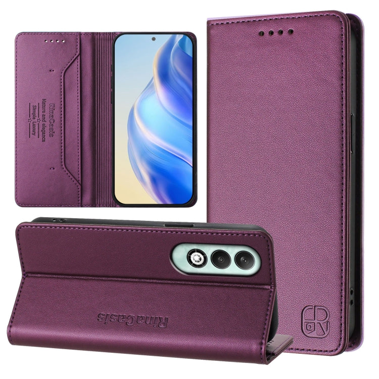RC01 Dual-Folded Magnetic Suction RFID Leather Phone Case, For OPPO Reno14 Pro 5G Global, For OPPO Reno14 5G Global, For OPPO A5 Pro 5G Global, For OPPO A5 Pro China, For OPPO Find X8, For OPPO A3x 5G / 4G / A3 5G / 4G, For OPPO A80 5G EU / K12x 5G    ...