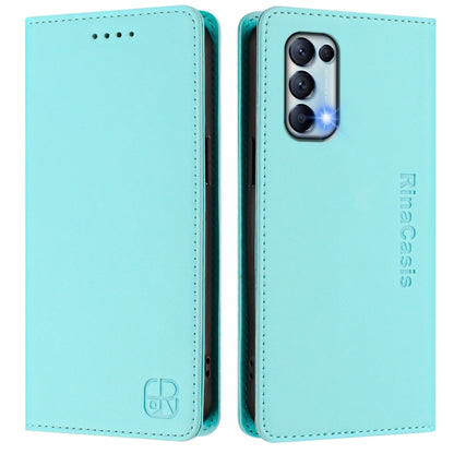 RC01 Dual-Folded Magnetic Suction RFID Leather Phone Case, For OPPO Reno5 5G / 4G / Find X3 Lite, For OPPO F19 Pro, For OPPO A72 / A52 / A92 4G, For OPPO A92s 5G, For OPPO A79 5G Global