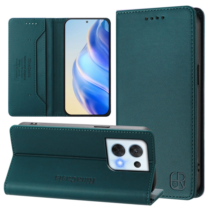 RC01 Dual-Folded Magnetic Suction RFID Leather Phone Case, For OPPO Reno8 Pro 5G Global, For OPPO Reno8 5G, For OPPO A36 4G / A76 4G / A96 4G / K10 4G, For OPPO Find X5 Pro, For OPPO Find X5, For OPPO Reno7 5G Global / Find X5 Lite                     ...