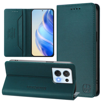 RC01 Dual-Folded Magnetic Suction RFID Leather Phone Case, For OPPO Reno8 Pro 5G Global, For OPPO Reno8 5G, For OPPO A36 4G / A76 4G / A96 4G / K10 4G, For OPPO Find X5 Pro, For OPPO Find X5, For OPPO Reno7 5G Global / Find X5 Lite                     ...