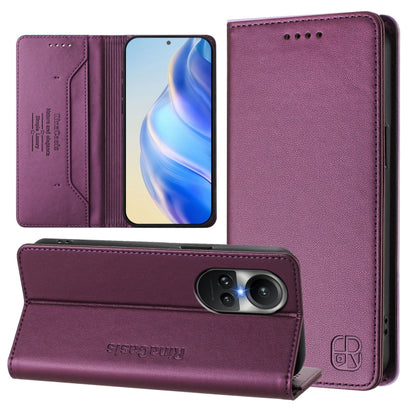 RC01 Dual-Folded Magnetic Suction RFID Leather Phone Case, For OPPO A2 Pro 5G / F27 Pro 5G, For OPPO A60 4G Global, For OPPO A3 Pro 5G Global, For OPPO Reno11 F 5G Global, For OPPO Find X7, For OPPO Reno11 5G Global, For OPPO Reno11 Pro 5G Global      ...