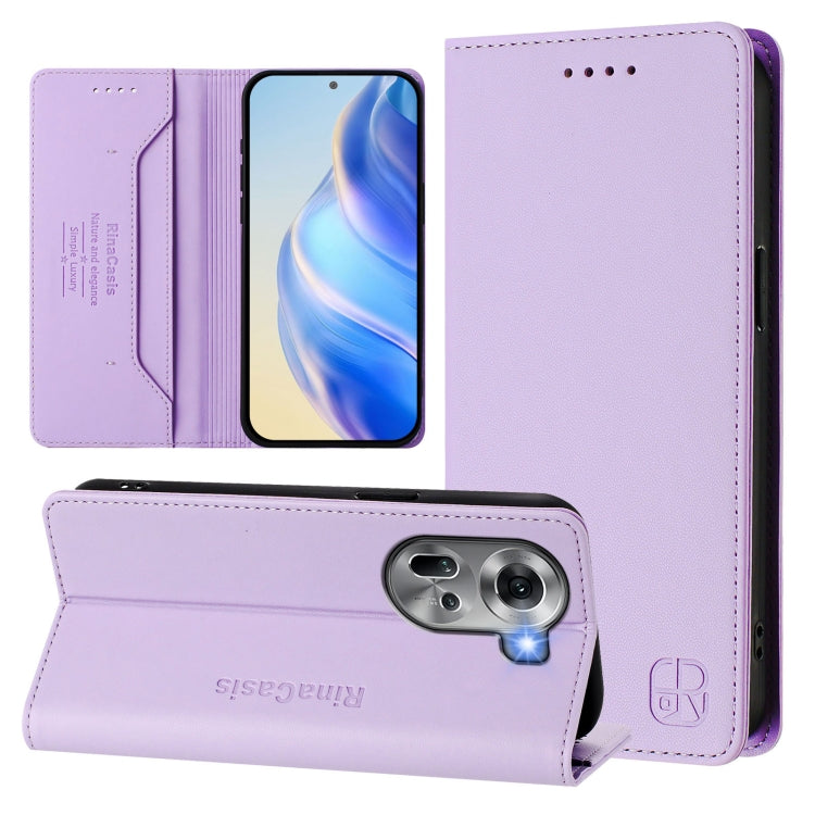 RC01 Dual-Folded Magnetic Suction RFID Leather Phone Case, For OPPO A2 Pro 5G / F27 Pro 5G, For OPPO A60 4G Global, For OPPO A3 Pro 5G Global, For OPPO Reno11 F 5G Global, For OPPO Find X7, For OPPO Reno11 5G Global, For OPPO Reno11 Pro 5G Global      ...
