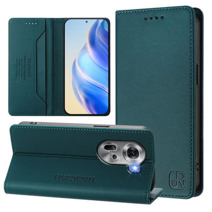 RC01 Dual-Folded Magnetic Suction RFID Leather Phone Case, For OPPO A2 Pro 5G / F27 Pro 5G, For OPPO A60 4G Global, For OPPO A3 Pro 5G Global, For OPPO Reno11 F 5G Global, For OPPO Find X7, For OPPO Reno11 5G Global, For OPPO Reno11 Pro 5G Global      ...