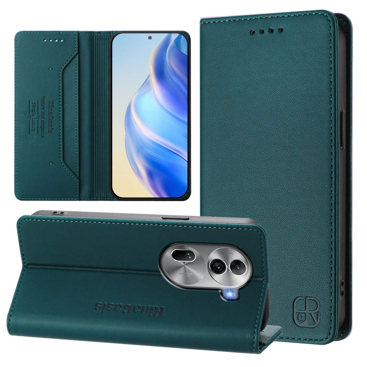 RC01 Dual-Folded Magnetic Suction RFID Leather Phone Case, For OPPO A2 Pro 5G / F27 Pro 5G, For OPPO A60 4G Global, For OPPO A3 Pro 5G Global, For OPPO Reno11 F 5G Global, For OPPO Find X7, For OPPO Reno11 5G Global, For OPPO Reno11 Pro 5G Global      ...