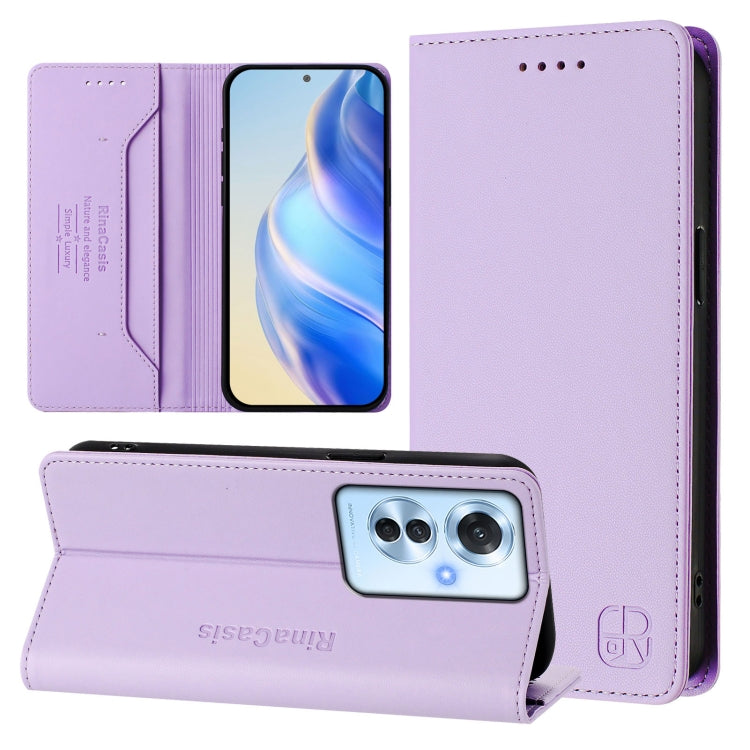 RC01 Dual-Folded Magnetic Suction RFID Leather Phone Case, For OPPO A2 Pro 5G / F27 Pro 5G, For OPPO A60 4G Global, For OPPO A3 Pro 5G Global, For OPPO Reno11 F 5G Global, For OPPO Find X7, For OPPO Reno11 5G Global, For OPPO Reno11 Pro 5G Global      ...
