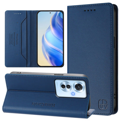 RC01 Dual-Folded Magnetic Suction RFID Leather Phone Case, For OPPO A2 Pro 5G / F27 Pro 5G, For OPPO A60 4G Global, For OPPO A3 Pro 5G Global, For OPPO Reno11 F 5G Global, For OPPO Find X7, For OPPO Reno11 5G Global, For OPPO Reno11 Pro 5G Global      ...