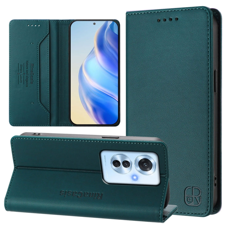 RC01 Dual-Folded Magnetic Suction RFID Leather Phone Case, For OPPO A2 Pro 5G / F27 Pro 5G, For OPPO A60 4G Global, For OPPO A3 Pro 5G Global, For OPPO Reno11 F 5G Global, For OPPO Find X7, For OPPO Reno11 5G Global, For OPPO Reno11 Pro 5G Global      ...