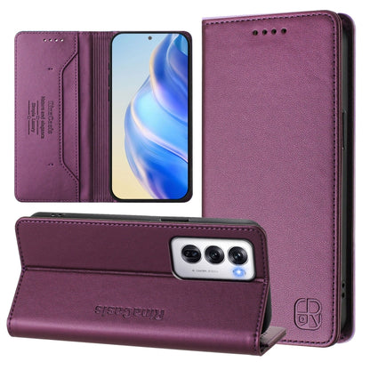 RC01 Dual-Folded Magnetic Suction RFID Leather Phone Case, For OPPO Reno14 Pro 5G Global, For OPPO Reno14 5G Global, For OPPO A5 Pro 5G Global, For OPPO A5 Pro China, For OPPO Find X8, For OPPO A3x 5G / 4G / A3 5G / 4G, For OPPO A80 5G EU / K12x 5G    ...
